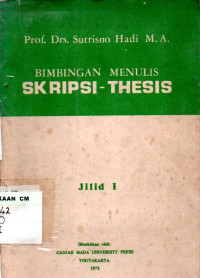 Image of Bimbingan menulis skripsi thesis jilid 1