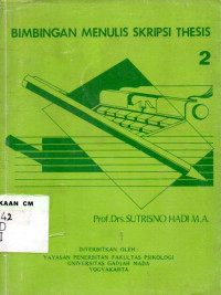 Image of Bimbingan menulis skripsi thesis jilid 2